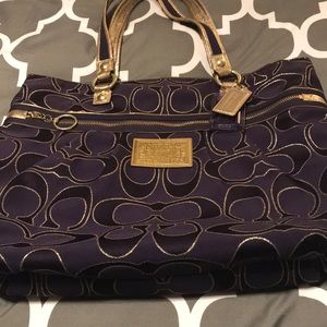 Purple Coach purse